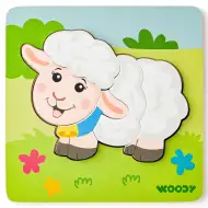 Fa bárányos 5db-os baba puzzle - Woodyland