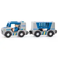 Mágneses rendőrautó pótkocsival - Woodyland