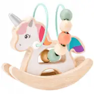 Fa unikornisos golyóvezető bébijáték - Woodyland