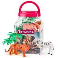 Faunica: Vadállatok játékszett vödörben - Woodyland