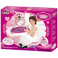 Zenélő fésülködő- és sminkpult 45x9x34cm