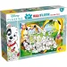 Disney 101 kiskutya 2 az 1-ben maxi 24db-os puzzle és színező 70x50cm - Lisciani