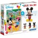 Disney: Mickey egeres 104 db-os puzzle + 3D-s Mickey modell - Clementoni