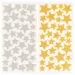 PlayBox: Csillámos arany és ezüst csillag matrica szett 132db-os