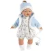 Llorens: Roberto síró baba cumival és kék sapkával 33cm