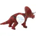 Dino World: Vinyl anyagú hangot adó Triceratops dinoszaurusz figura pamut töltéssel 35cm