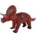 Dino World: Vinyl anyagú hangot adó Triceratops dinoszaurusz figura pamut töltéssel 35cm