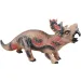 Dino World: Vinyl anyagú hangot adó Styracosaurus dinoszaurusz figura pamut töltéssel 35cm