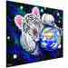 3D Fehér tigris puzzle 250db-os - Mega Bloks