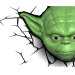 Star Wars Yoda 3D LED Fali lámpa