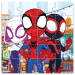 Luna: Spidey és barátai mintás 3x20db-os mágneses puzzle