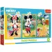 Mickey egér Nyaralás a barátokkal 3x50db-os puzzle - Trefl