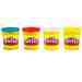 Play-Doh 4db-os gyurmaszett kék-piros-sárga változat - Hasbro