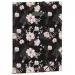 Ars Una: Flowery Black virágos gumis mappa A/4