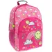 Emoji: Smiley mintás rózsaszín iskolatáska, hátizsák 33x16x45cm