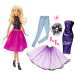 Barbie: Szőke baba divatos ruhatárral - Mattel
