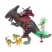 Dino Rider dinoszaurusz harcos figura kiegészítőkkel 35cm