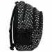 Jetbag fekete szívecskés tinédzser iskolatáska hátizsák