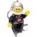 Lego City: Világító Motoros rendőr kulcstartó figura