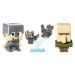 Minecraft: Kőszikla sorozat Denever, Vasruhás Steve és Falusi 3db-os figura szett