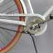 Retro kerékpár fehér-téglavörös 28-as méret