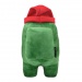 Among Us zöld 25cm-es plüss figura beanie sapkában