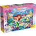 Disney Ariel 2 az 1-ben 35db-os maxi puzzle és színező 70x50cm - Lisciani