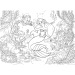 Ariel a kis hableány 2 az 1-ben 108db-os puzzle és színező 50x35cm - Lisciani