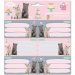 Ars Una: Cute animals-tea party cicás csomagolt füzetcímke 3x6db