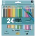 Ars Una: 24 színű háromszögletű színes ceruzakészlet hegyezővel