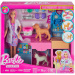 Barbie állatorvos gipszklinika játékszett rózsaszín hajú babával - Mattel
