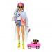 Barbie Extra: Barbie baba fonott hajjal kutyus kiskedvenccel - Mattel