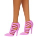 Barbie: Fashionista stílusos baba rózsás ruhában - Mattel