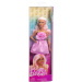 Barbie: Fashionista stílusos baba rózsás ruhában - Mattel