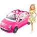 Barbie: Fiat 500 autó Barbie babával - Mattel