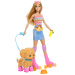 Barbie Kutyasétáltó Görkoris Szett - Szőke Baba - Mattel