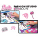 Barbie Style Icon színező és öltöztető szett - Lisciani