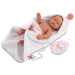 Bebita újszülött baba fürdőköpennyel 26cm-es - Llorens