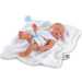 Bebito újszülött baba fürdőköpennyel 26cm-es - Llorens