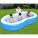 Bestway: Family Pool Lagoon családi ovális kétgyűrűs medence 262 x 157 x 46 cm