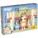 Bluey kutyusok a lépcsőn 2 az 1-ben 24db-os puzzle és színező 35x25cm - Lisciani