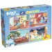 Bluey és barátai 2 az 1-ben 4x48db-os maxi padló puzzle és színező 35x25cm - Lisciani