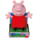 Beszélő Peppa malac plüssfigura piros ruhában 20cm