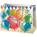 Színes lufik közepes méretű exkluzív ajándéktáska 18x10x23cm