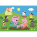 Peppa malac Vidám pocsolyaugrálás 104 db-os maxi puzzle – Clementoni