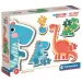 Dinoszauruszok 4 az 1-ben bébi puzzle 2-3-4-5db-os - Clementoni