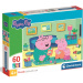 Peppa Malac családi móka 60db-os Supercolor puzzle - Clementoni