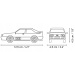 COBI: Audi Quattro 1980 fehér autó építőjáték (24665)