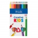 ICO: Creative Kids háromszögletű színes jumbo ceruza 12 db-os