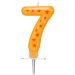Csillagos számgyertya 7-es